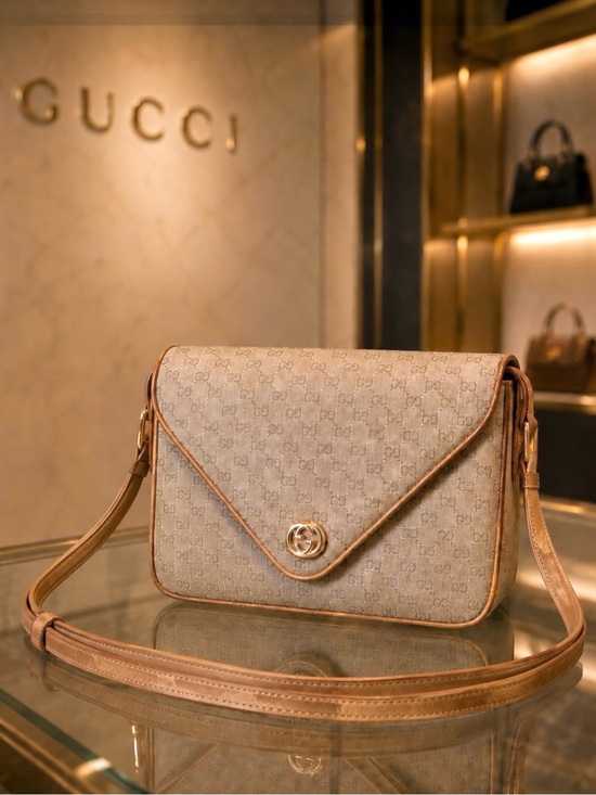 Gucci Handbags - AUTHENTIC GUCCI-THE WOMAN WHO KNOWS-RARE MICRO GG ENVELOPE SHOULDER BAG